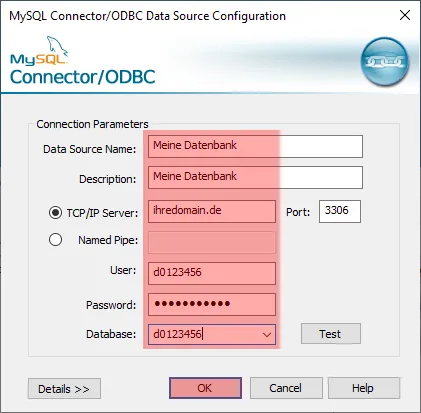 ODBC-Verbindung zur Datenbank - Einrichtung der Verbindung unter Windows 10, Bild 5