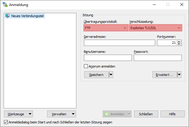 WinSCP - Verbinden und Dateien hochladen, Bild 1
