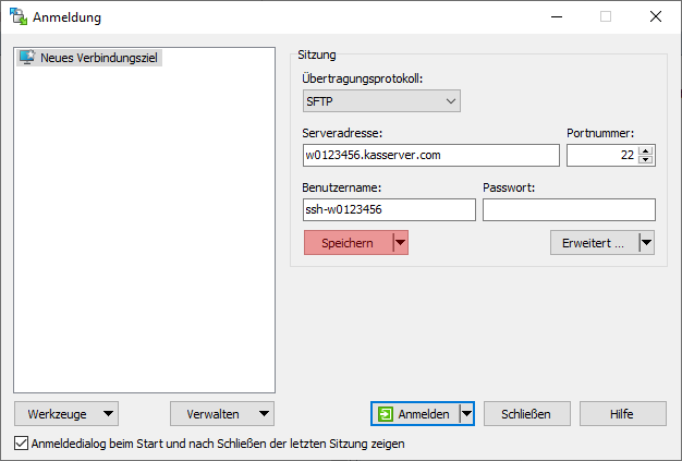 WinSCP - Verbindung per SFTP (Public-Key-Verfahren), Bild 12