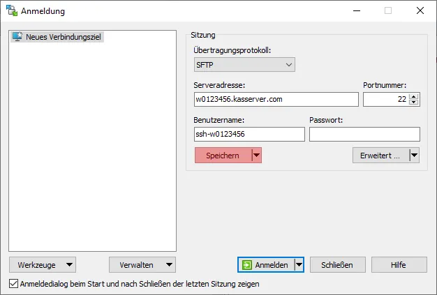 WinSCP - Verbindung per SFTP (Public-Key-Verfahren), Bild 12