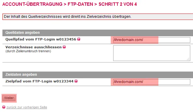 Accountübertragung - Accountverschiebung, Bild 6