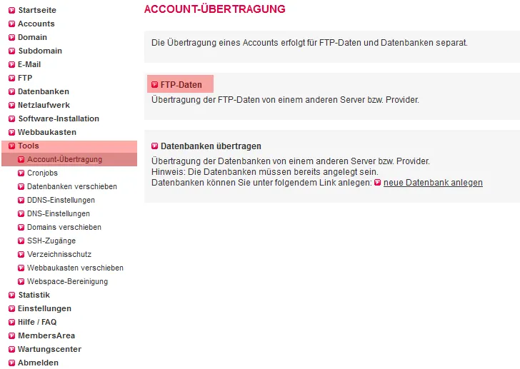 Accountübertragung - Accountverschiebung, Bild 4