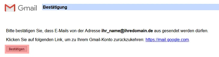 Google Mail - E-Mails von Konten bei ALL-INKL.COM abrufen, Bild 13