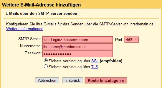 Google Mail - E-Mails von Konten bei ALL-INKL.COM abrufen, Bild 10