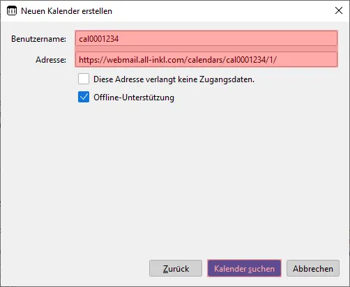 CalDAV - Kalenderfunktion - Thunderbird, Bild 4