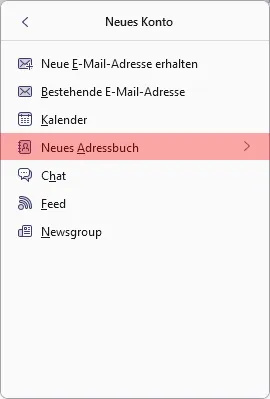 CardDAV - Synchronisierung von Kontakten - Thunderbird, Bild 2