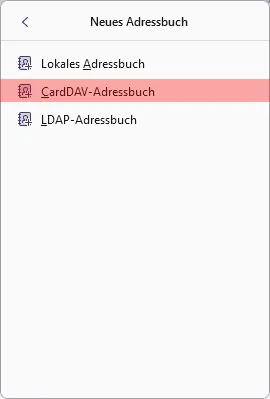 CardDAV - Synchronisierung von Kontakten - Thunderbird, Bild 3