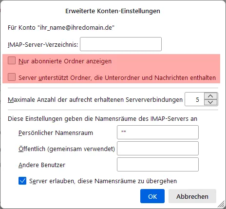 Thunderbird - IMAP-Ordner abonnieren, Bild 5