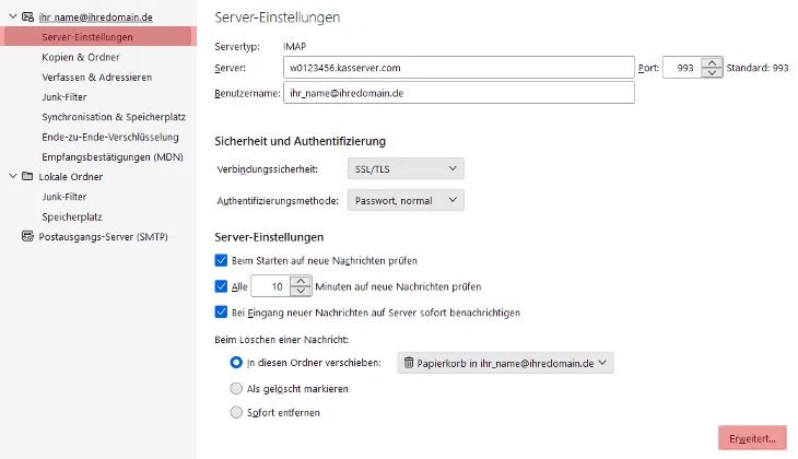 Thunderbird - IMAP-Ordner abonnieren, Bild 4