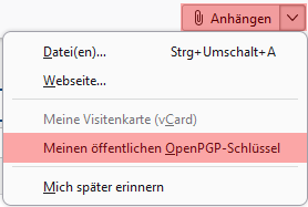 PGP-Verschlüsselung - Einrichtung unter Thunderbird, Bild 9