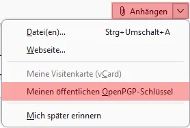 PGP-Verschlüsselung - Einrichtung unter Thunderbird, Bild 9