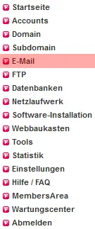 Mail-Adresse, Autoresponder, Weiterleitung - E-Mail-Konto anlegen, Bild 1