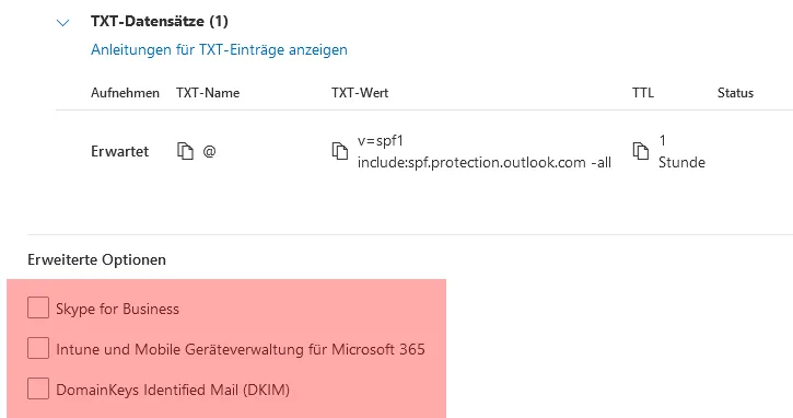 Office 365 - DNS-Einstellungen zur Nutzung von Office365, Bild 11