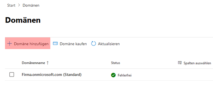 Office 365 - DNS-Einstellungen zur Nutzung von Office365, Bild 2