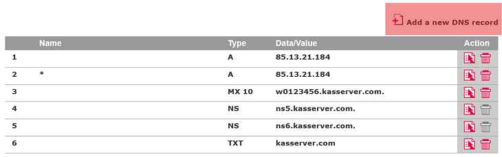 DNS Tools - How to add a CAA-record, Bild 1