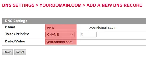 DNS - How to add a CAA-record, Bild 4