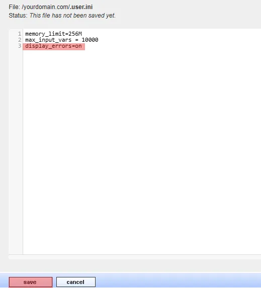 PHP Errorlog - How to enable error logging, Bild 4