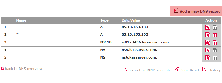 DNS - How to add an SPF-record, Bild 2