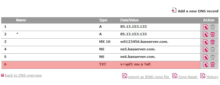 DNS Tools - How to add an SPF-record, Bild 4