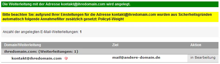 E-Mail - E-Mail-Weiterleitung einrichten, Bild 5