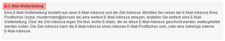 E-Mail - E-Mail-Weiterleitung einrichten, Bild 2