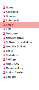 Email address, autoresponder, forwarding - How to create an email forwarding, Bild 1