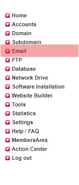 Email address, autoresponder, forwarding - How to create an email forwarding, Bild 1