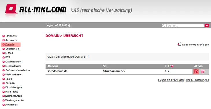 Einstellungen bearbeiten - Einstellungen Übersicht, Bild 2