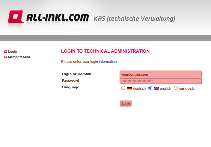 Domain Registration - Settings Overview, Bild 1