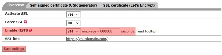 SSL Certificate - How to activate HSTS, Bild 3