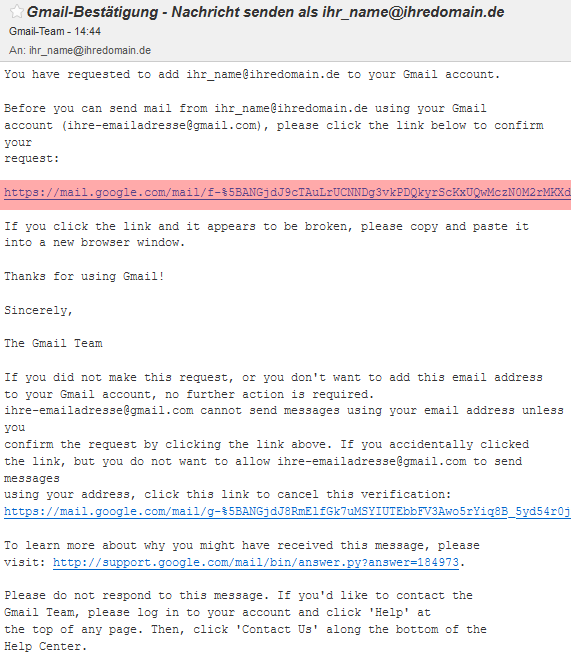 Google Mail - E-Mails von Konten bei ALL-INKL.COM abrufen, Bild 12