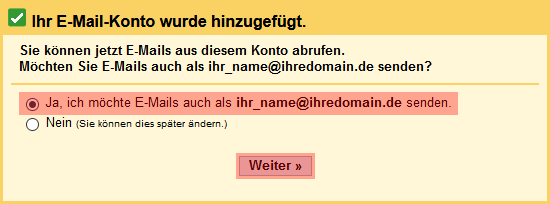 Google Mail - E-Mails von Konten bei ALL-INKL.COM abrufen, Bild 8