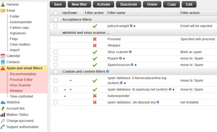 Plan Change - Change within the web hosting plans, Bild 4