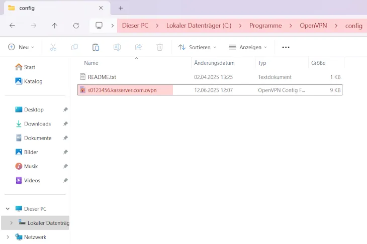 Einbindung als Netzlaufwerk - Netzlaufwerk über VPN verbinden - Windows 11, Bild 3
