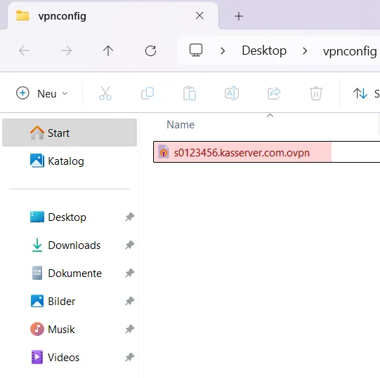 Einbindung als Netzlaufwerk - Netzlaufwerk über VPN verbinden - Windows 11, Bild 2