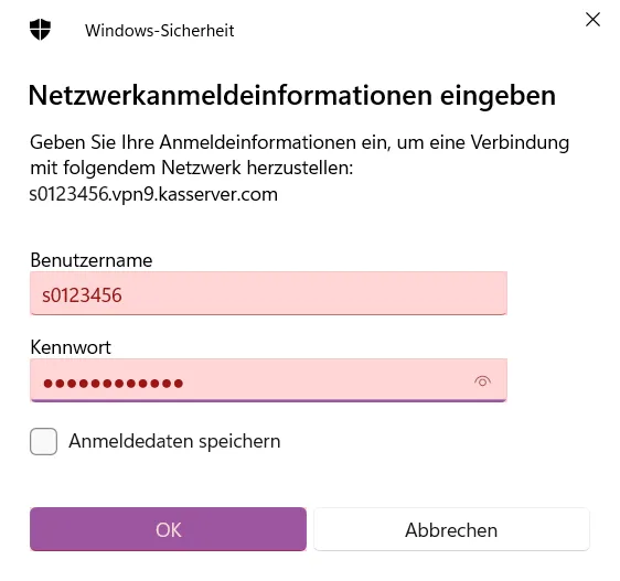 Einbindung als Netzlaufwerk - Netzlaufwerk über VPN verbinden - Windows 11, Bild 9