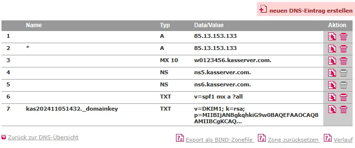 DNS-Werkzeuge - DKIM (bei Versand über externe Mailserver), Bild 4