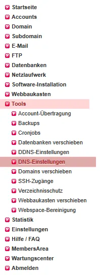 DNS-Werkzeuge - DKIM (bei Versand über externe Mailserver), Bild 1