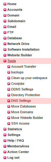 DNS Tools - How to add a DKIM-record (in case of using an external email server), Bild 1