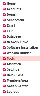 File Management - Activation of SSH (only possible in the main account), Bild 1