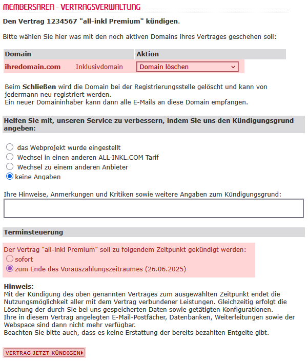 Kündigung - Vertrag kündigen, Bild 7