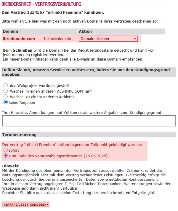 Kündigung - Vertrag kündigen, Bild 7