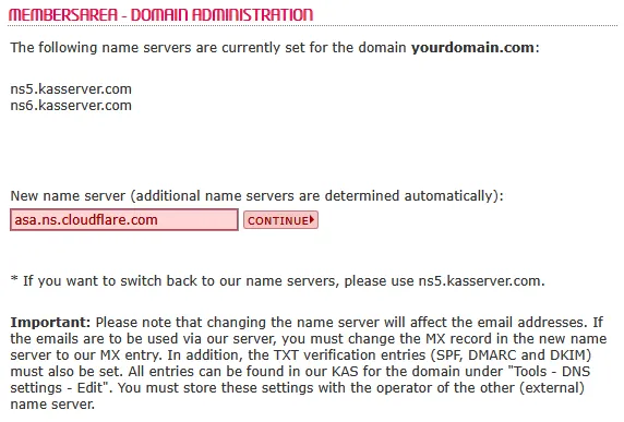 DNS Tools - How to change the name servers for a domain, Bild 4