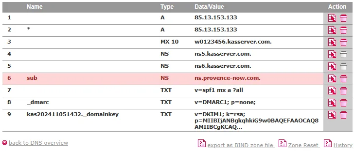 DNS Tools - How to change the name servers for a subdomain, Bild 3