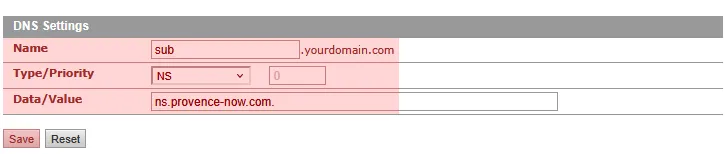 DNS Tools - How to change the name servers for a subdomain, Bild 2