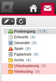 Outlook - IMAP-Ordner abonnieren, Bild 1