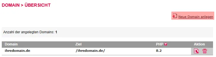 so funktioniert das Bestellen einer Domain - Anlegen der Domain im KAS, Bild 3