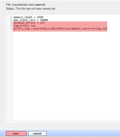 PHP Errorlog - How to enable error logging, Bild 5