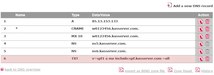 DNS Tools - How to add an SPF-record, Bild 4