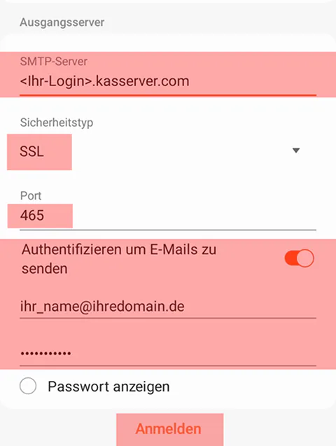 Samsung Galaxy S10 - E-Mail-Konto (IMAP) einrichten, Bild 6